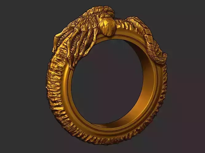 Facehugger ring