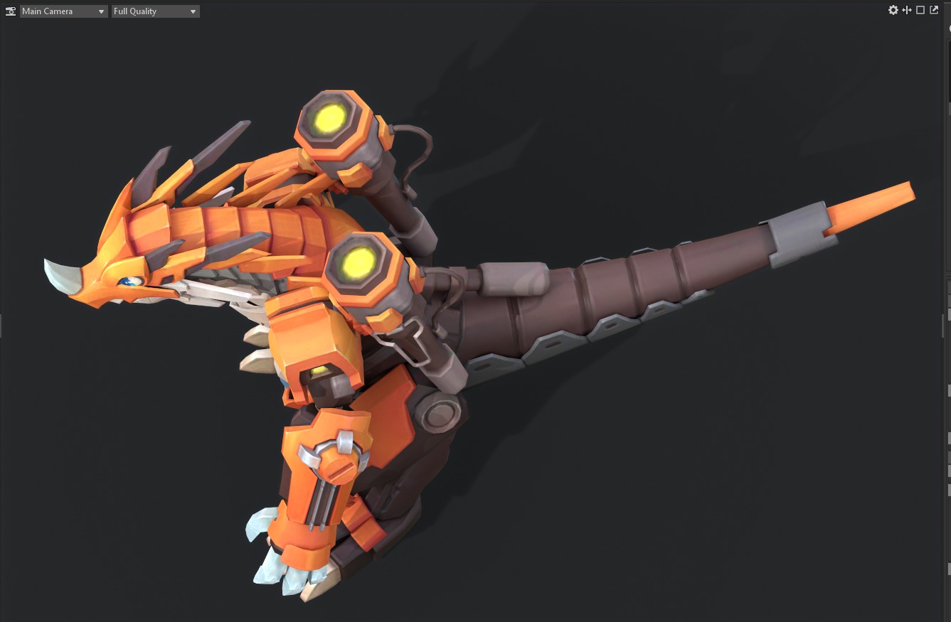 Tyrannosaurus robot Low-poly 3D model_8