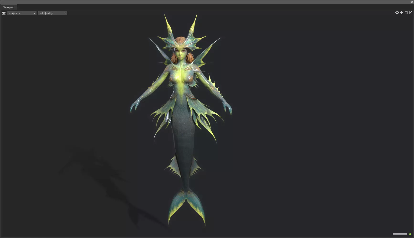 mermaid 3D model