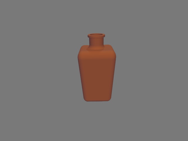 deccoritive square vase 3D print model_1