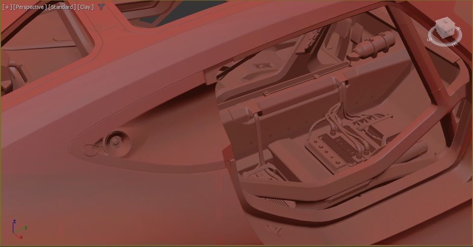 Porsche Mission R Low-poly 3D model_5