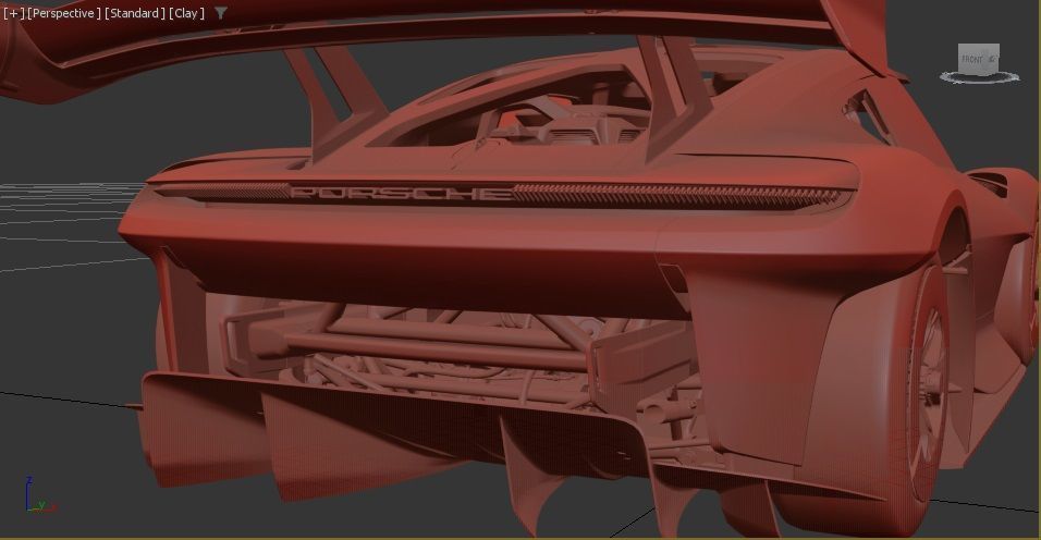 Porsche Mission R Low-poly 3D model_4