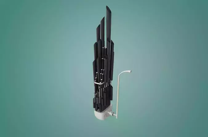 Sheng Traditional Chinese Instrument Low-poly 3D model