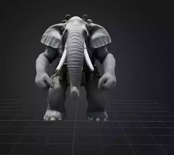 Elegance in white  3D print model