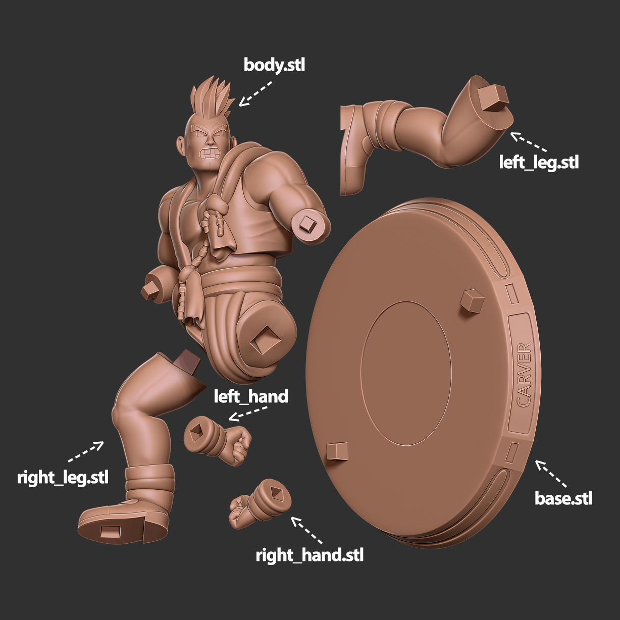 Carver - Dragon Quest 3D print model_2