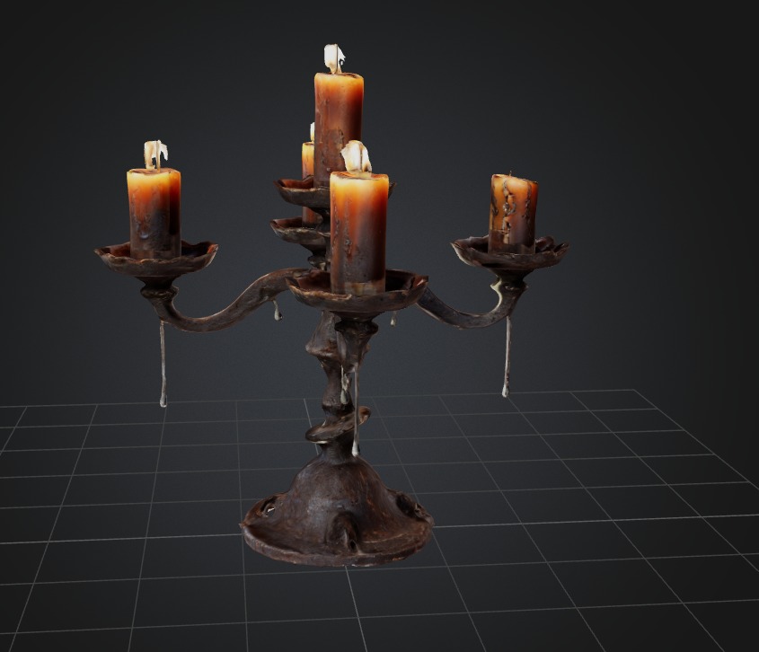 Candles  3D print model_1