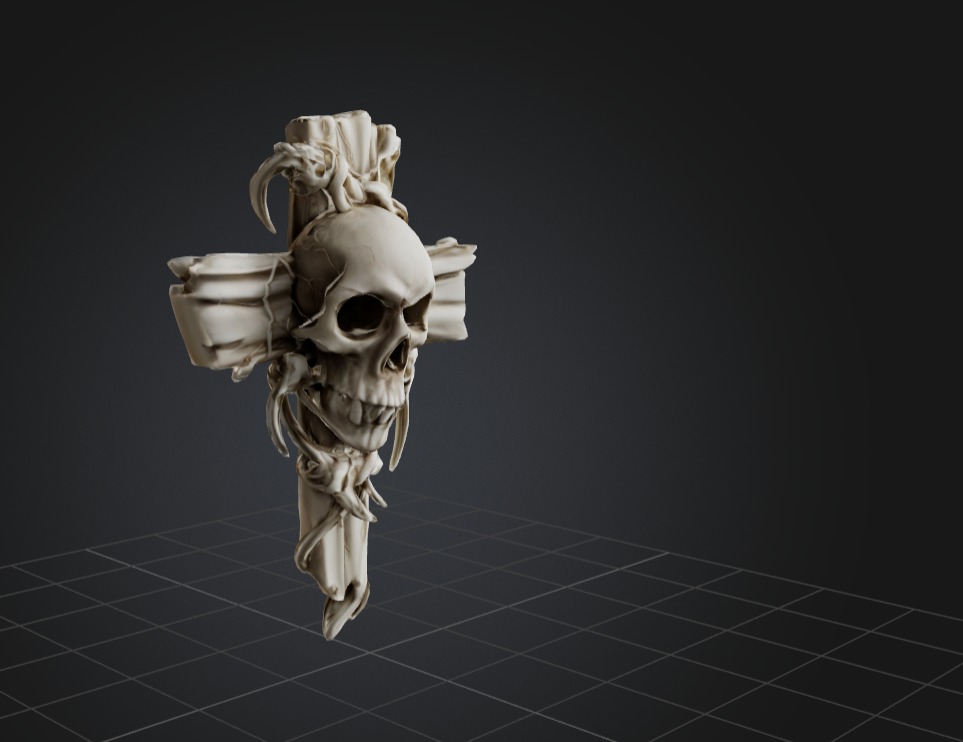 Native SkullThornCros 3D print model_2