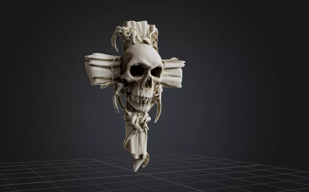 Native SkullThornCros 3D print model_0