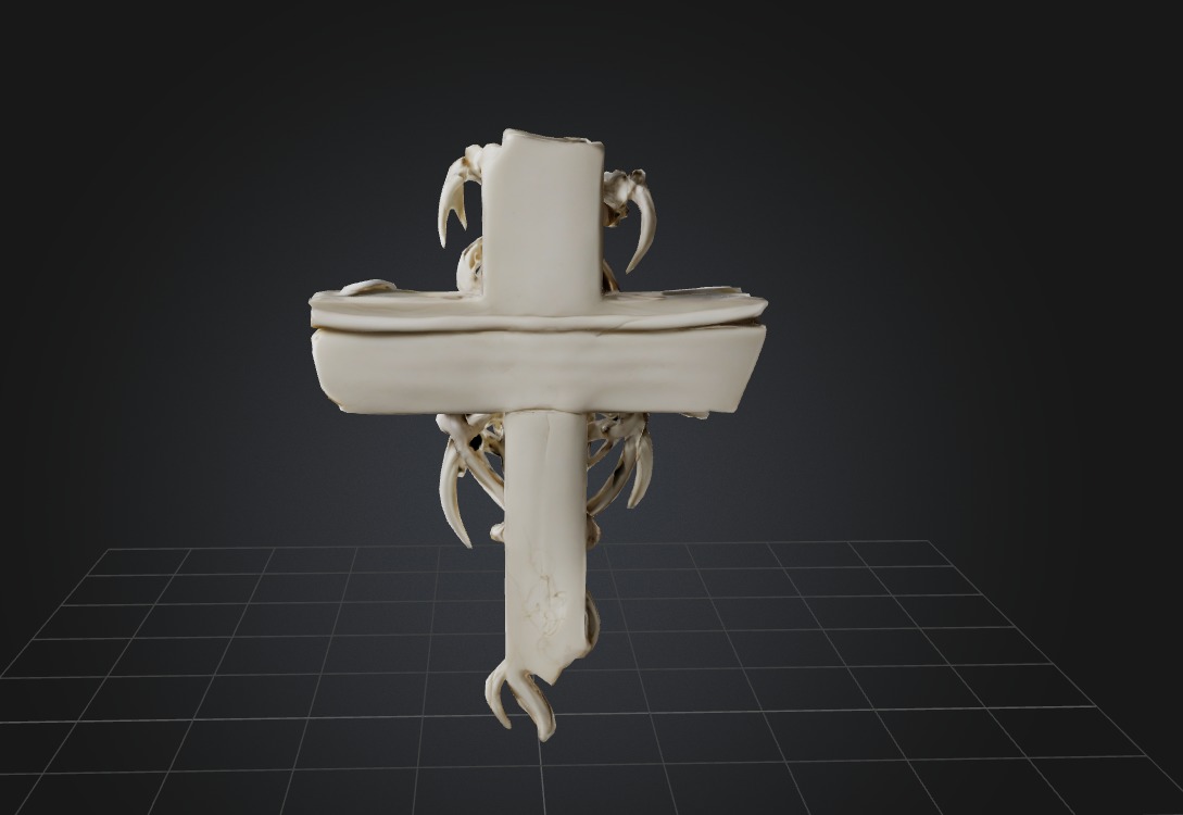 Native SkullThornCros 3D print model_3