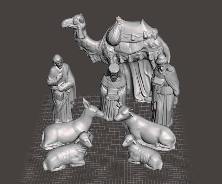 nativity scene wise men 3D print model_9