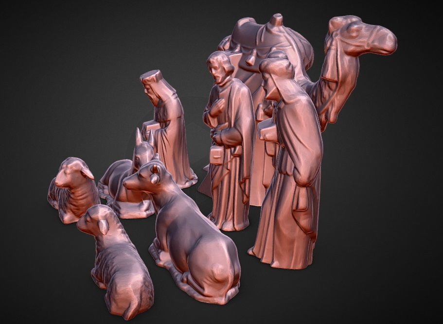 nativity scene wise men 3D print model_3