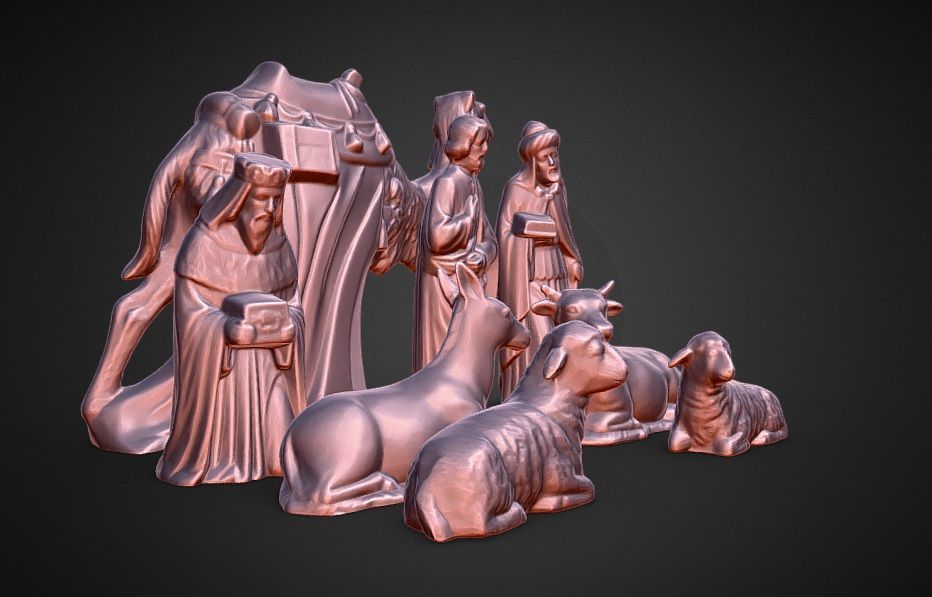 nativity scene wise men 3D print model_2