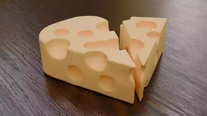 3D Cheese piece
