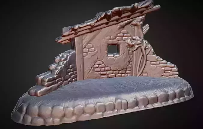 Nativity Scene MANGER for nativity scene wise men set 3D print model