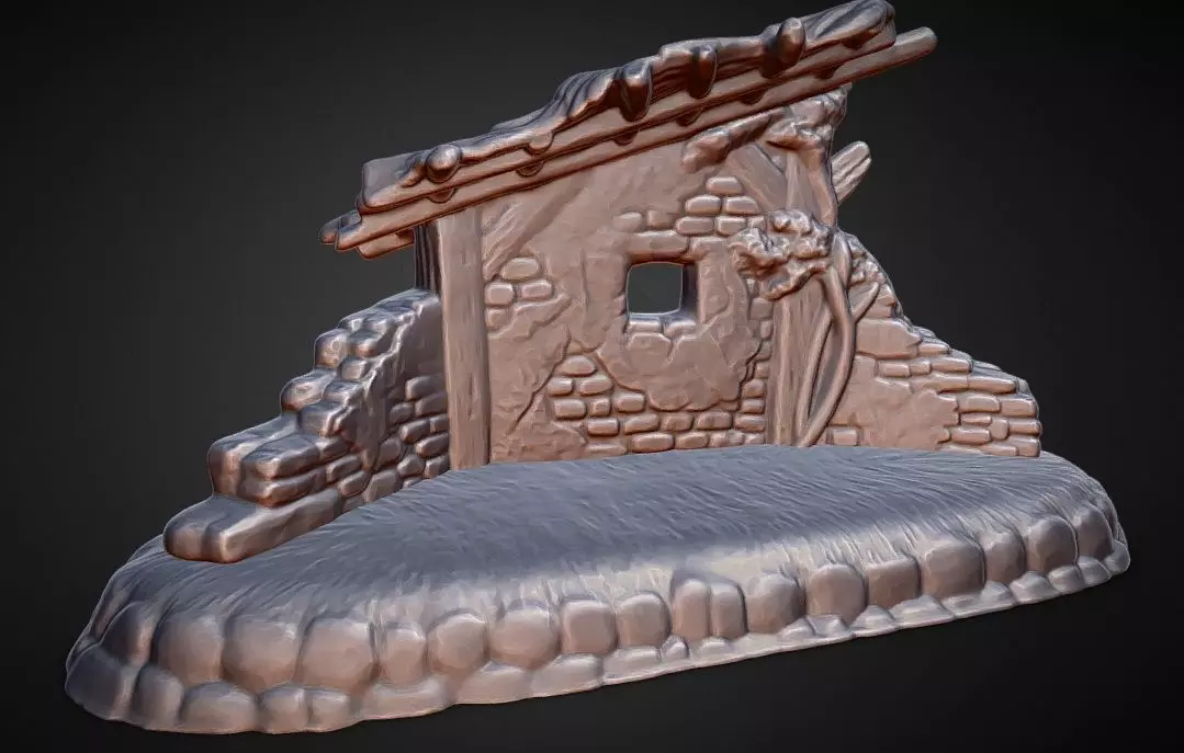 Nativity Scene MANGER for nativity scene wise men set 3D print model_0