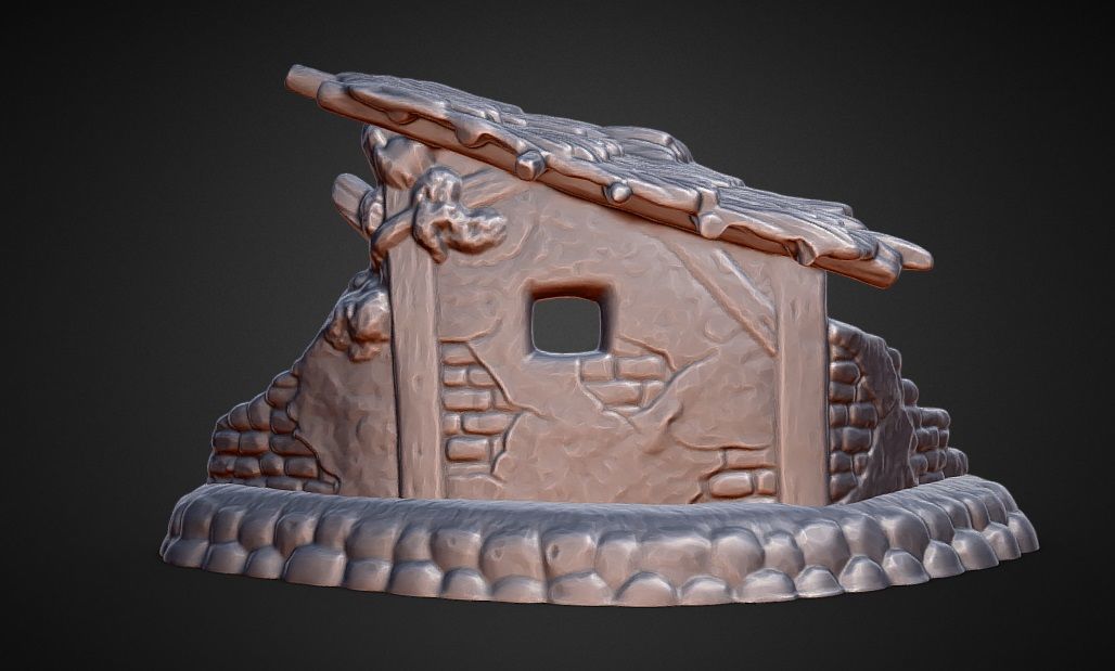 Nativity Scene MANGER for nativity scene wise men set 3D print model_2