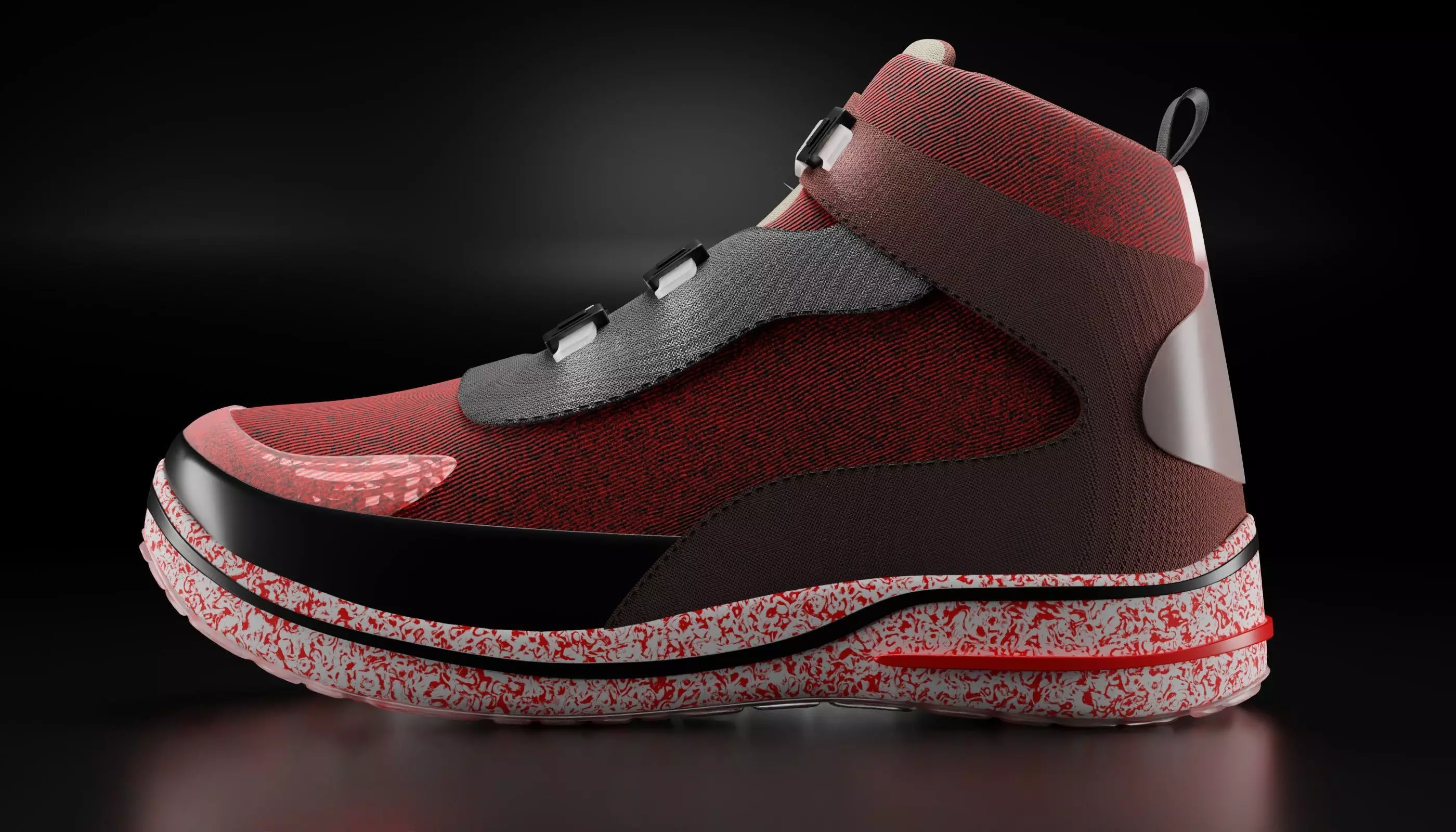 Fashionable shoes red version Free 3D model