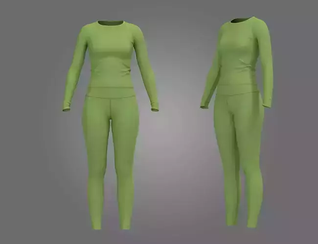 Female Active Wear 3D Model