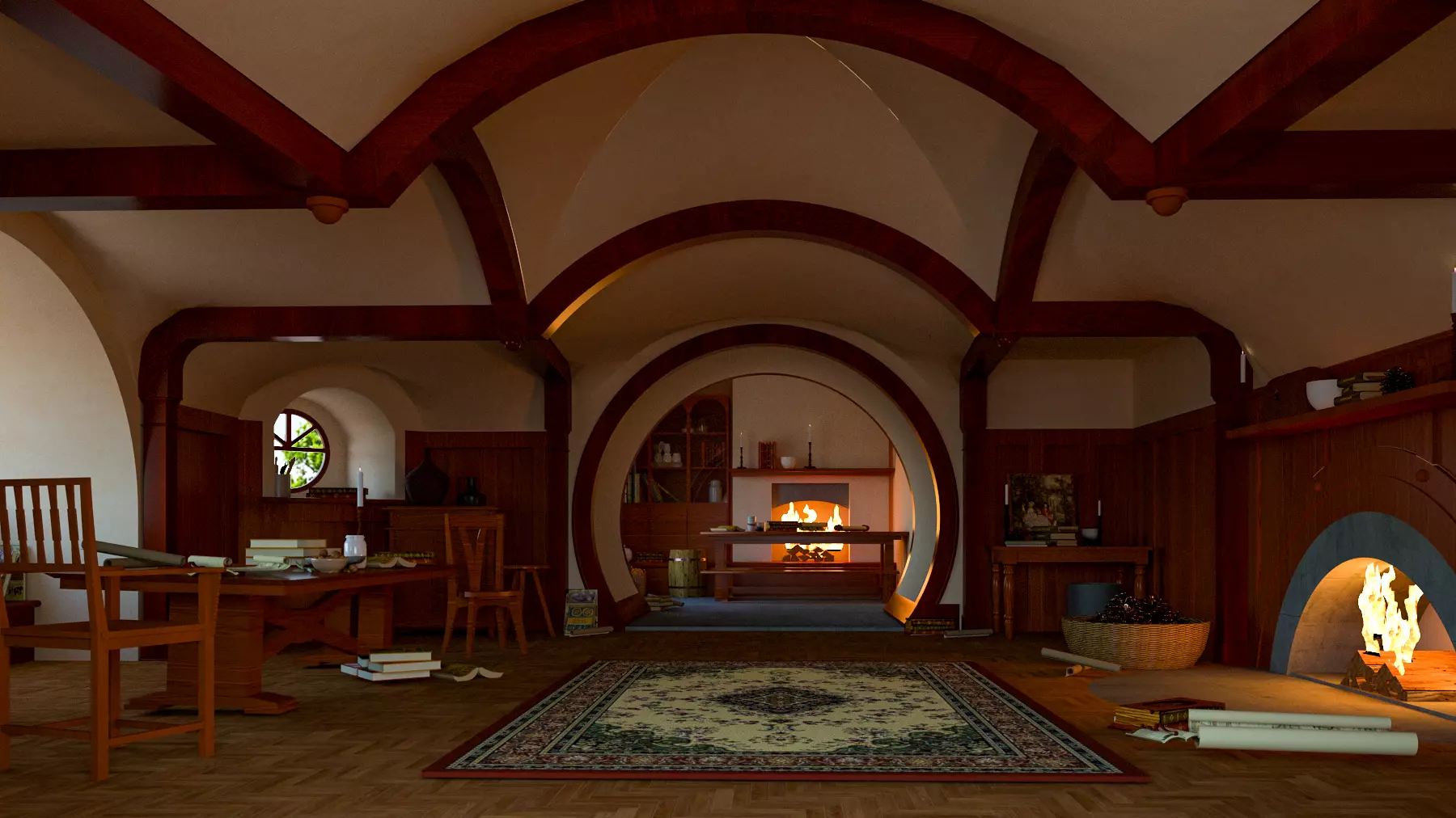 Hobbit House - The Lord of Rings 3D model