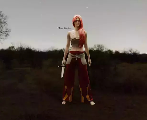 erza scarlet clothes 3d 