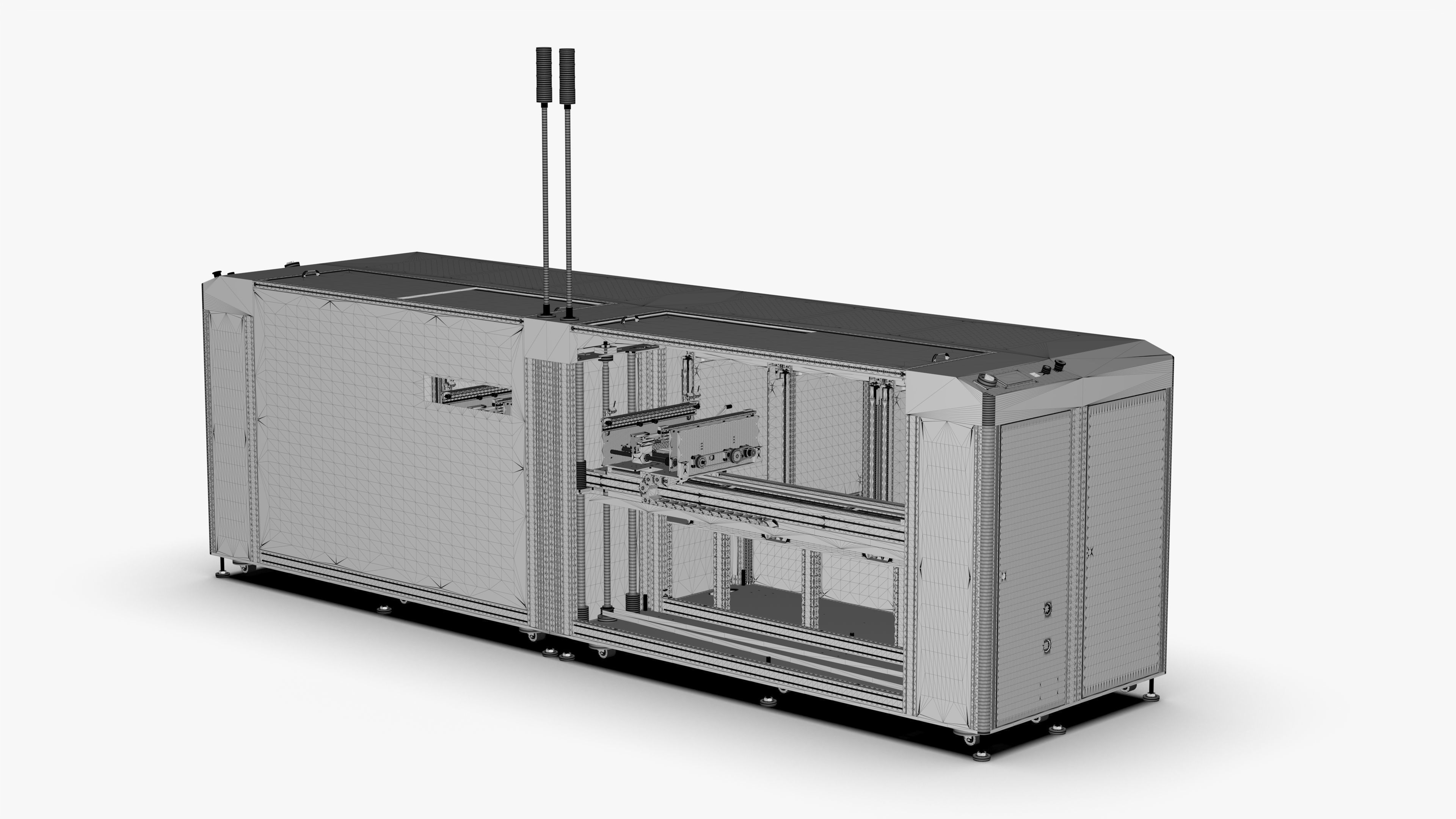 Automatic PCB Unloading Conveyor 3D model_20