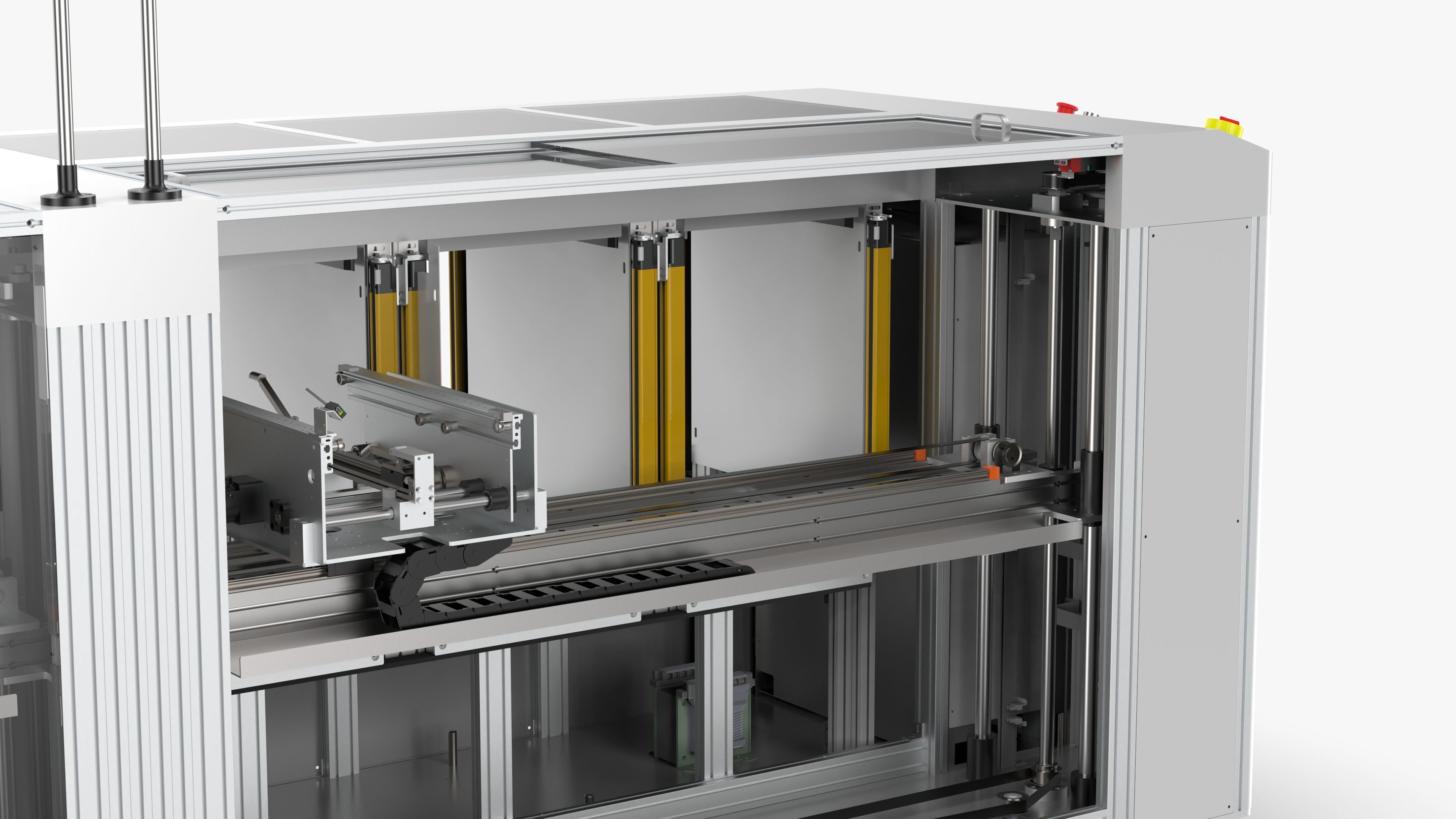 Automatic PCB Unloading Conveyor 3D model_14