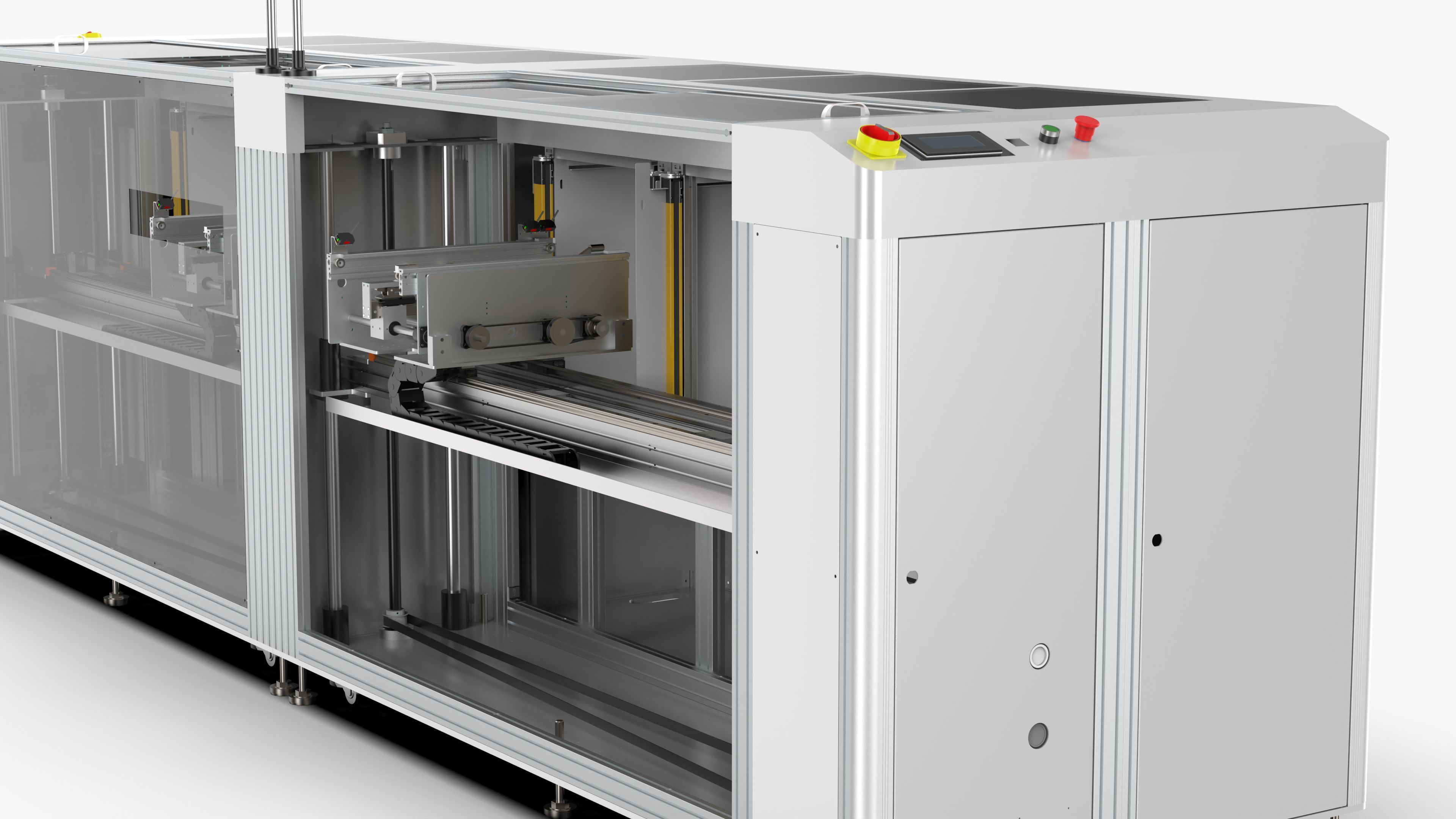 Automatic PCB Unloading Conveyor 3D model_13