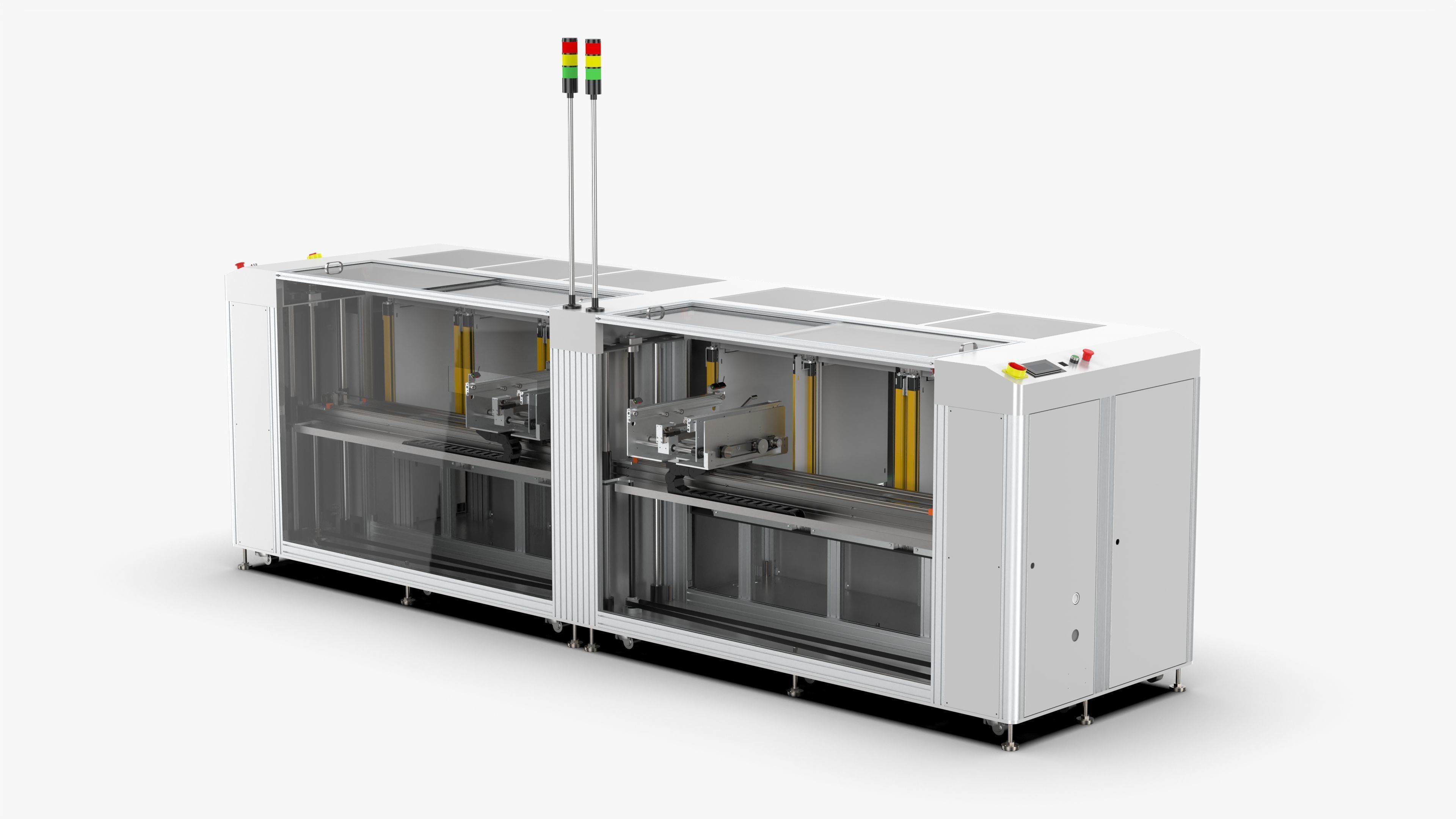 Automatic PCB Unloading Conveyor 3D model_1