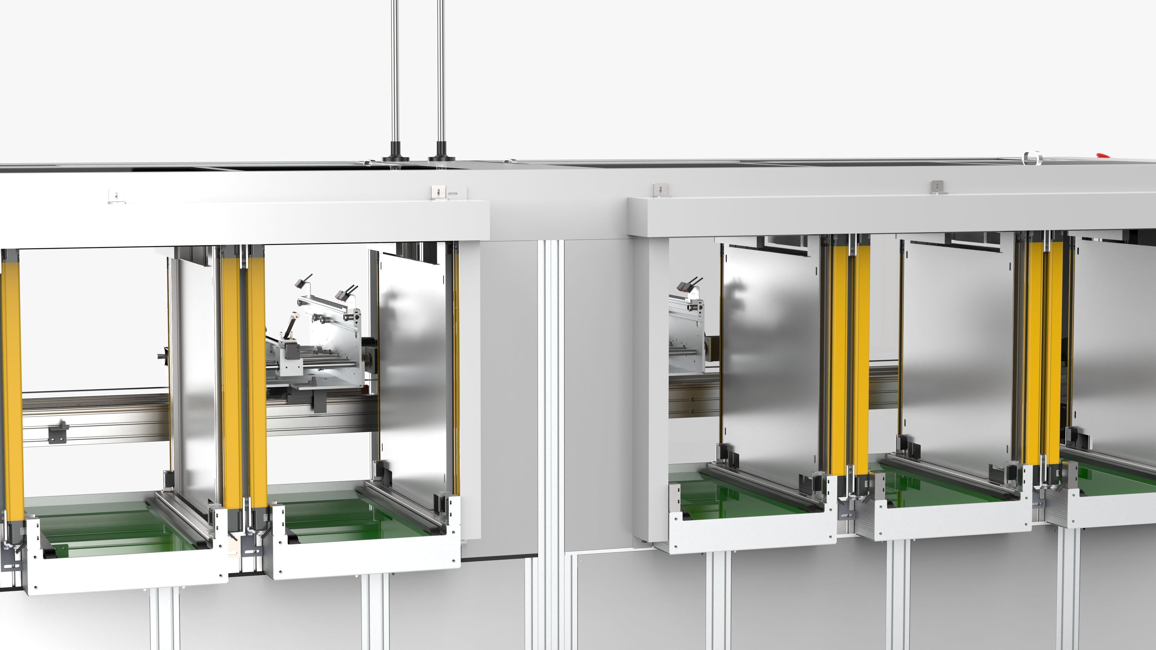 Automatic PCB Unloading Conveyor 3D model_12