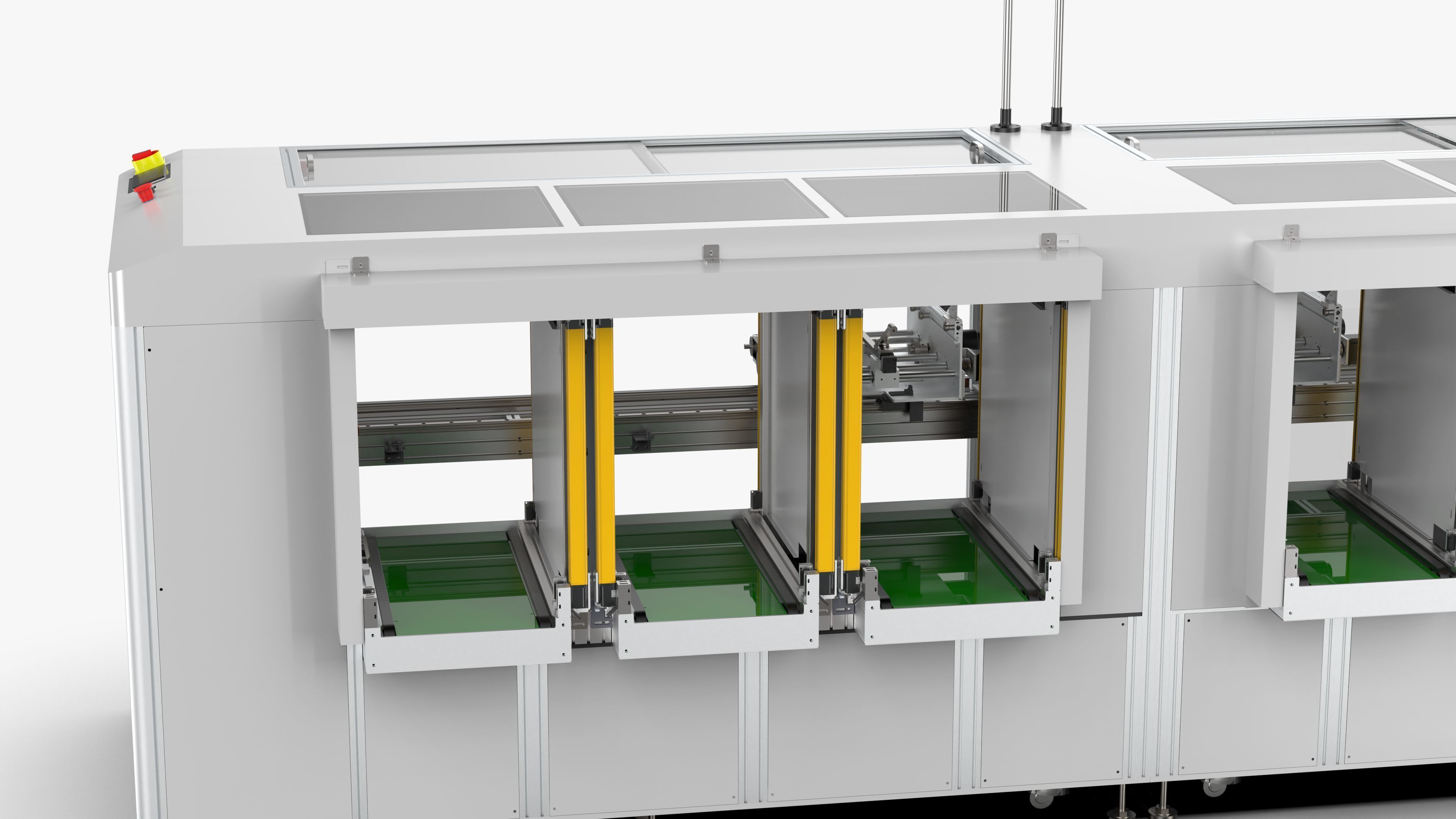 Automatic PCB Unloading Conveyor 3D model_10