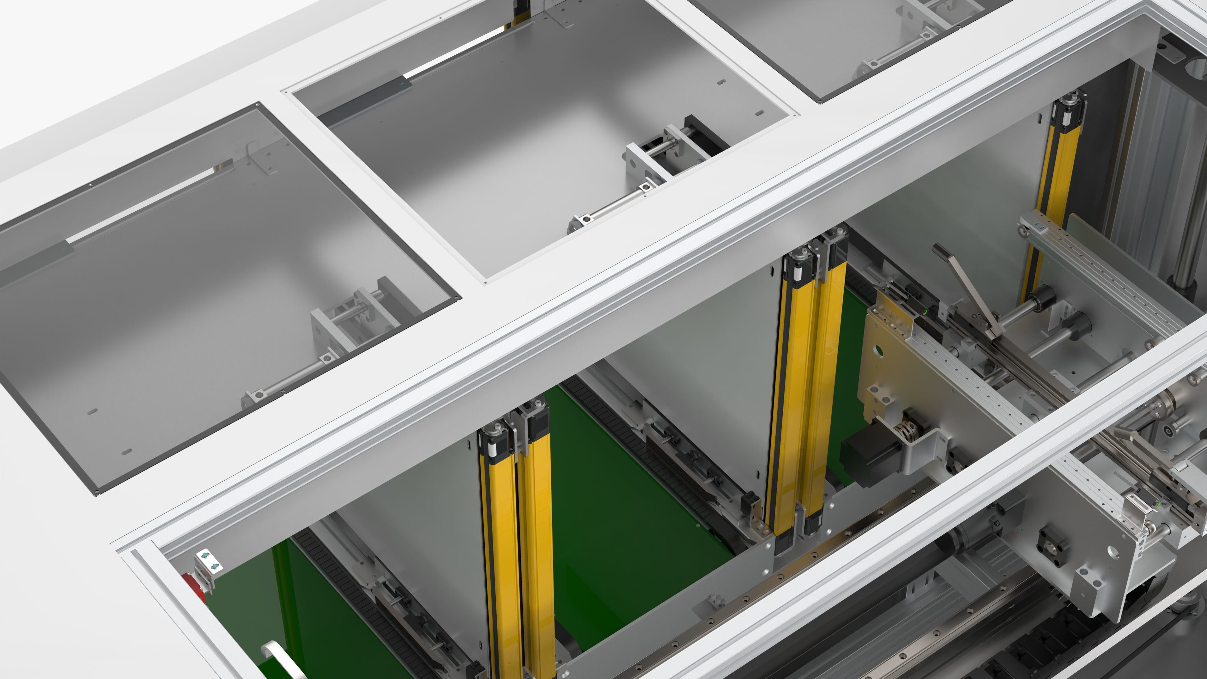 Automatic PCB Unloading Conveyor 3D model_19