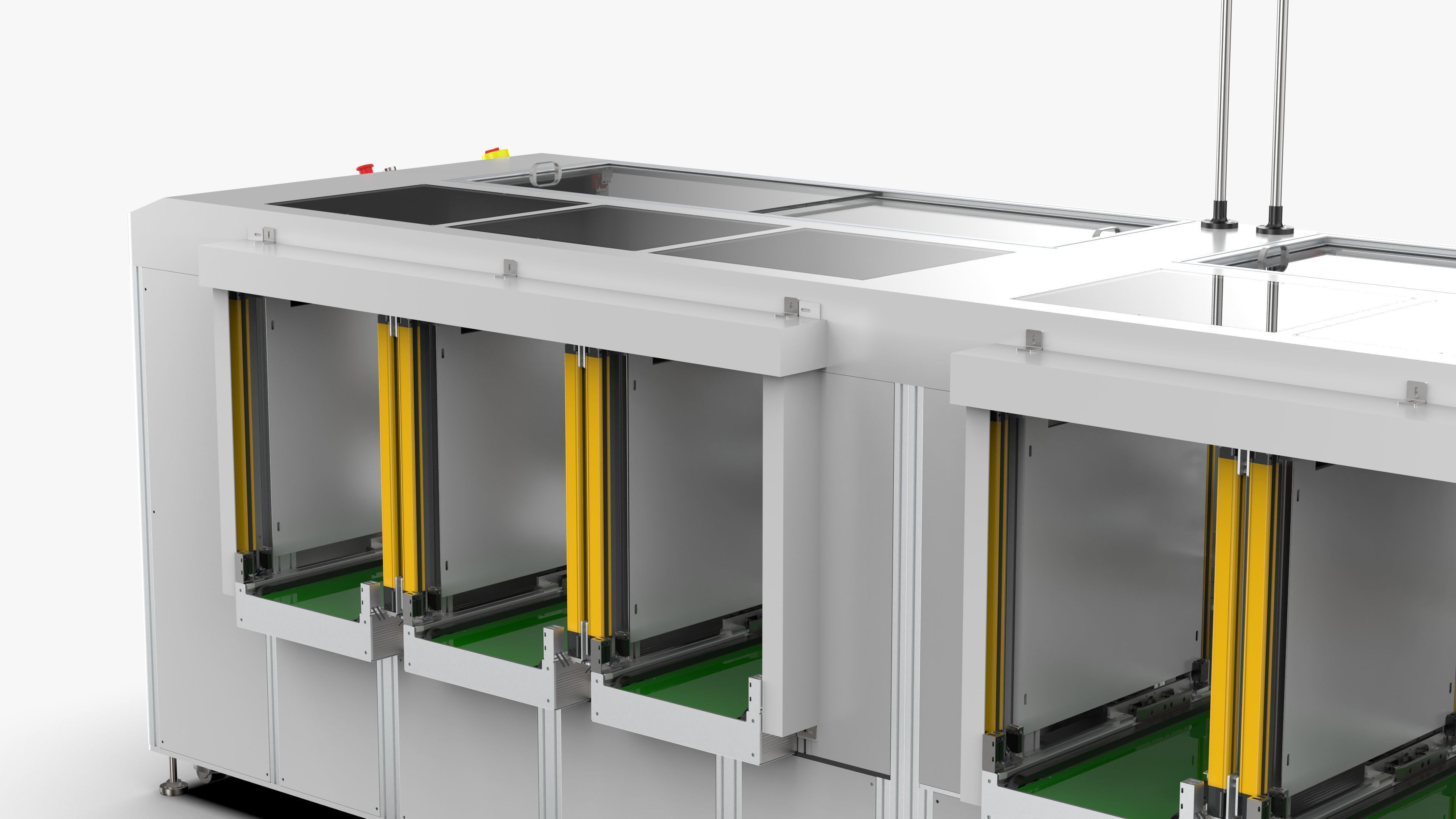 Automatic PCB Unloading Conveyor 3D model_11