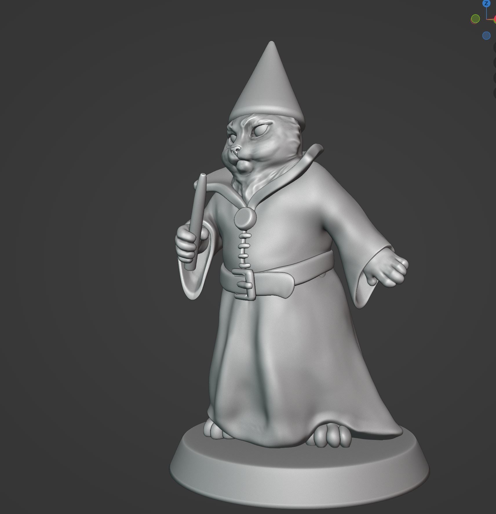 meme cat Whoosh miniature 3D print model_4