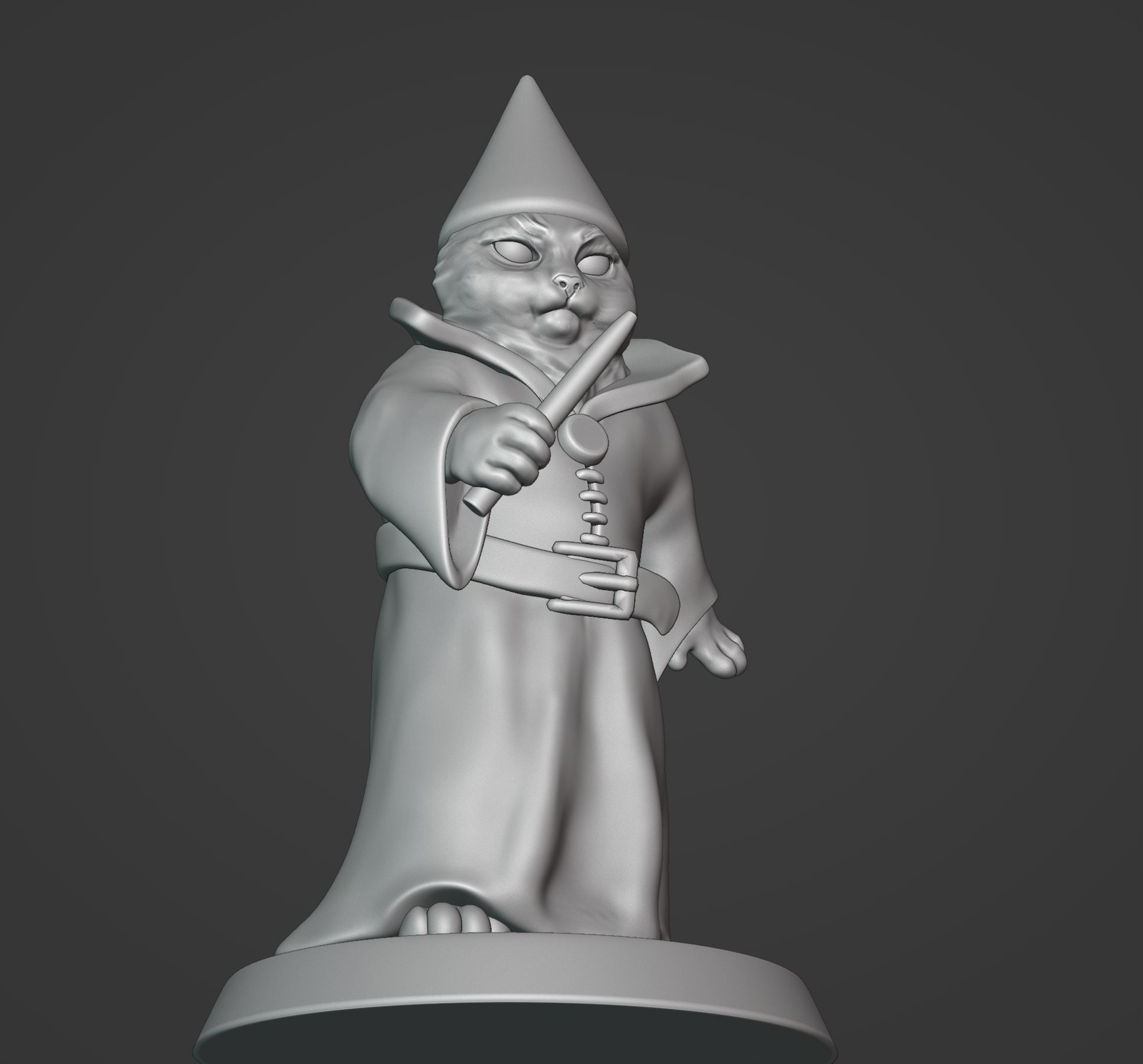 meme cat Whoosh miniature 3D print model_3
