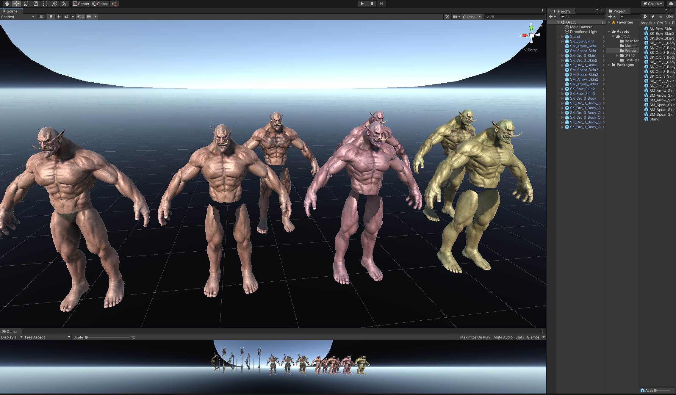 Orc 3 Low-poly 3D model_51