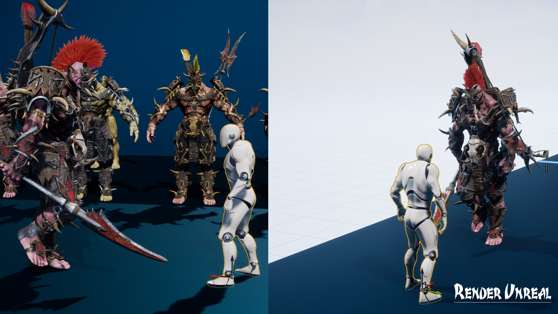 Orc 3 Low-poly 3D model_28