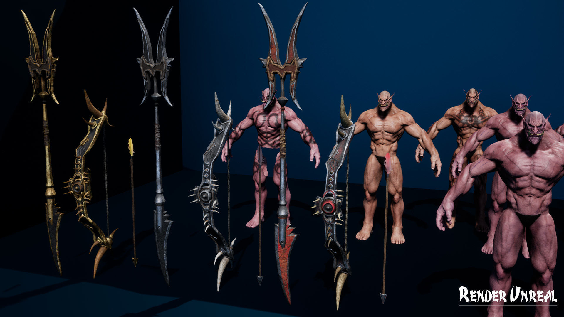 Orc 3 Low-poly 3D model_36