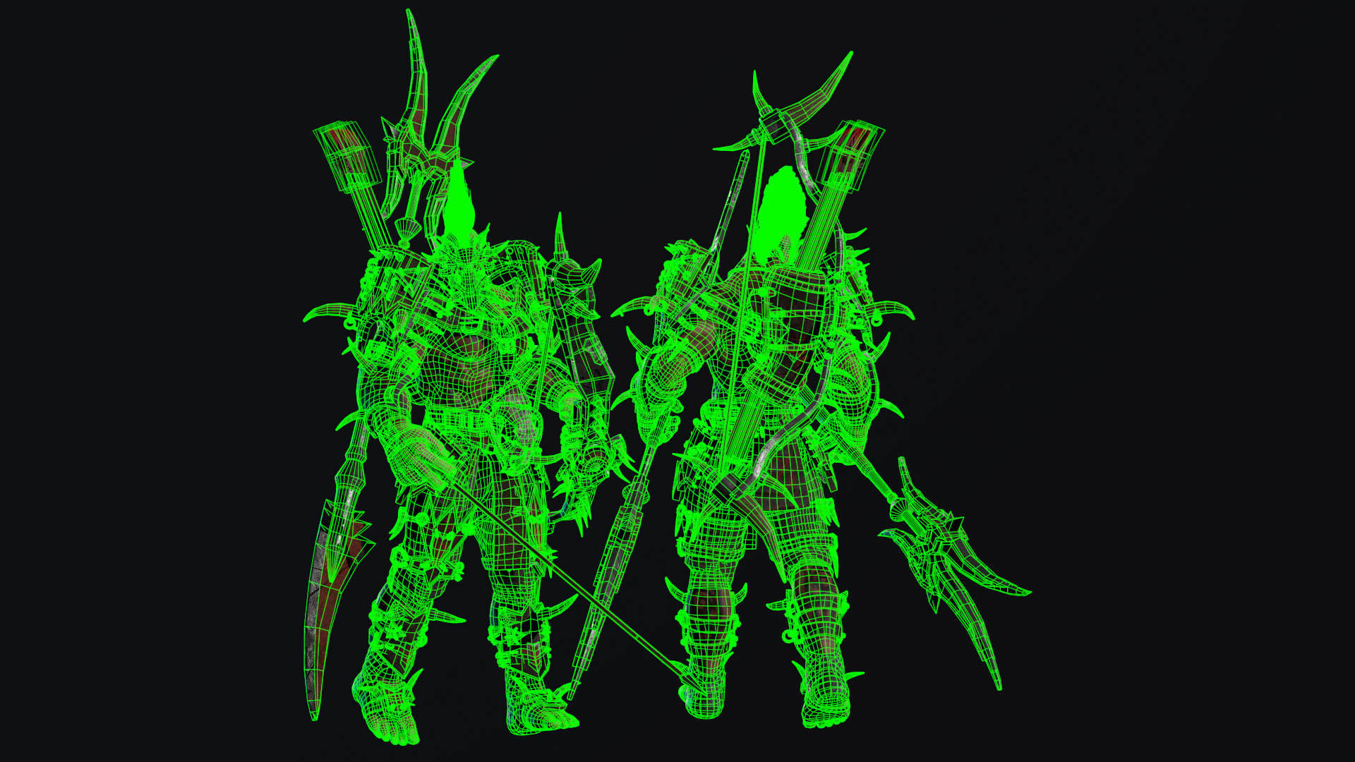 Orc 3 Low-poly 3D model_35