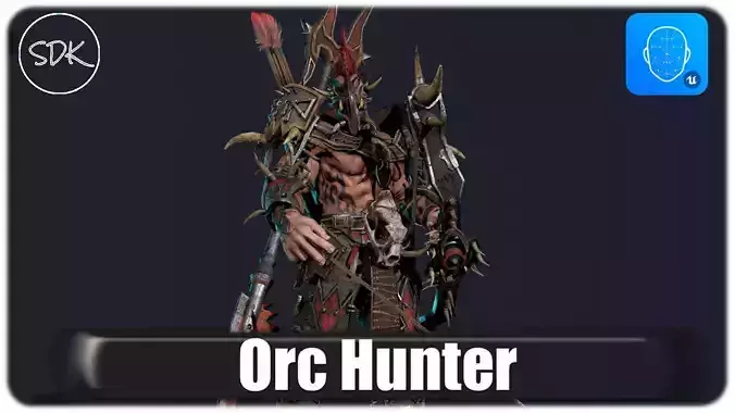 Orc 3 Low-poly 3D model
