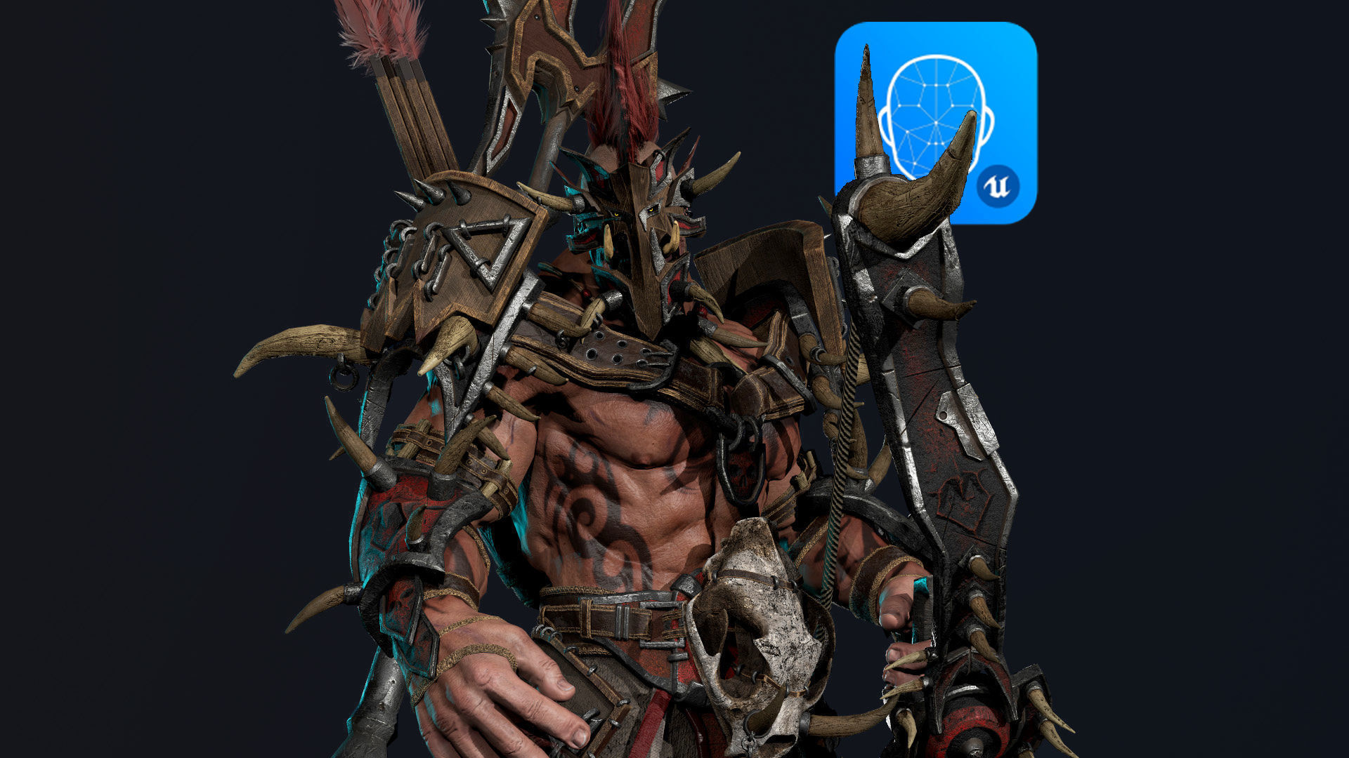 Orc 3 Low-poly 3D model_3