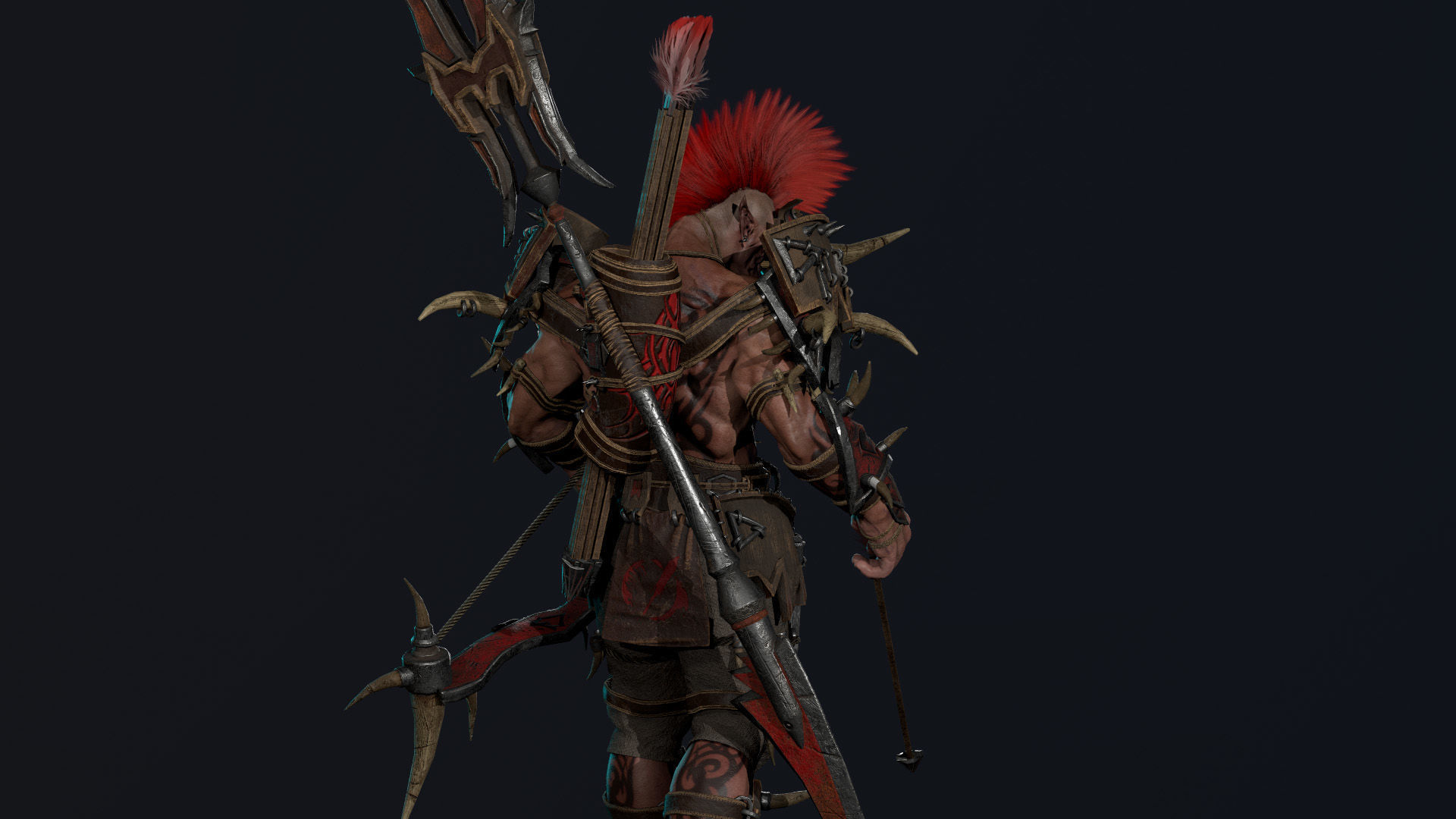 Orc 3 Low-poly 3D model_15