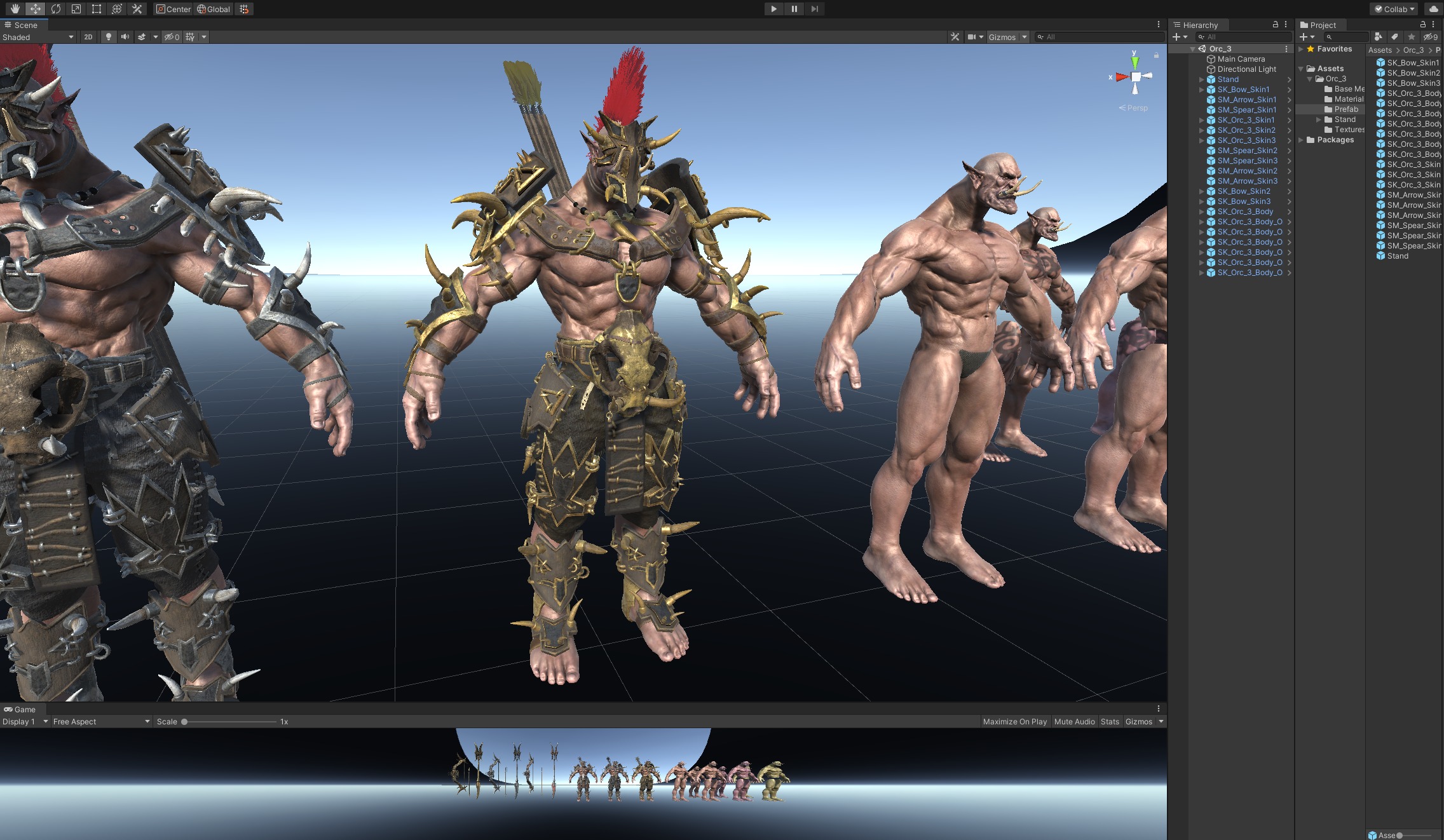 Orc 3 Low-poly 3D model_49