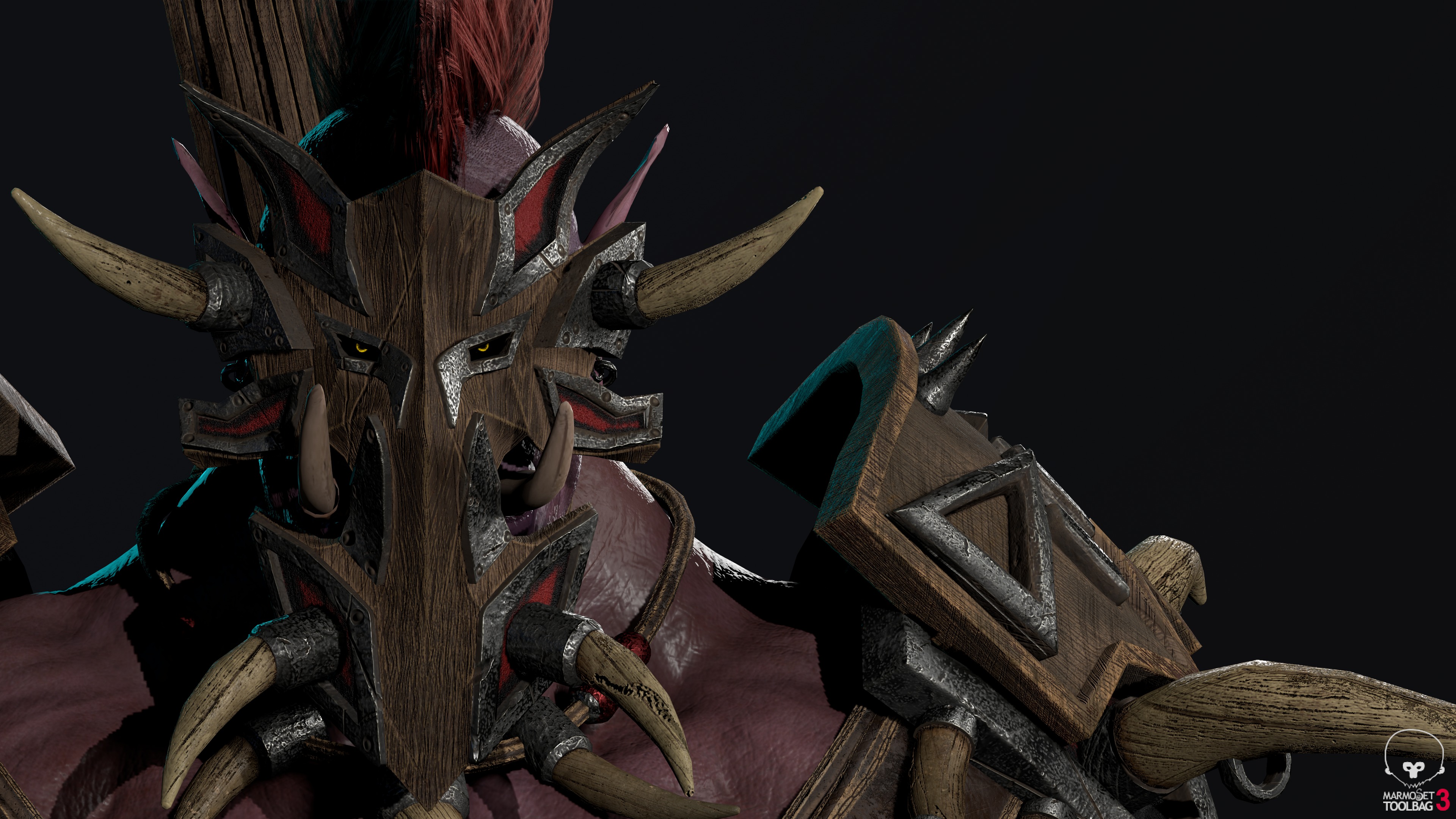 Orc 3 Low-poly 3D model_4