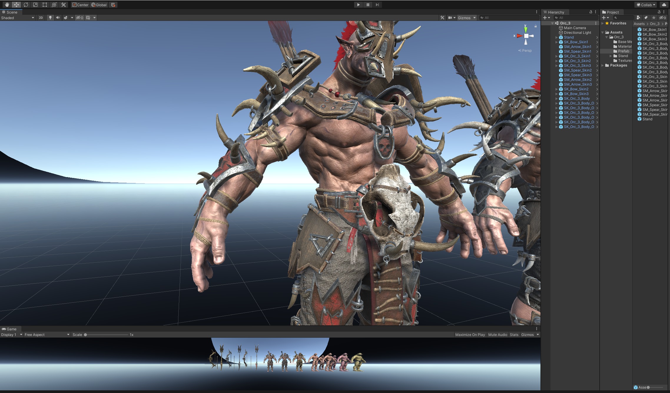 Orc 3 Low-poly 3D model_47