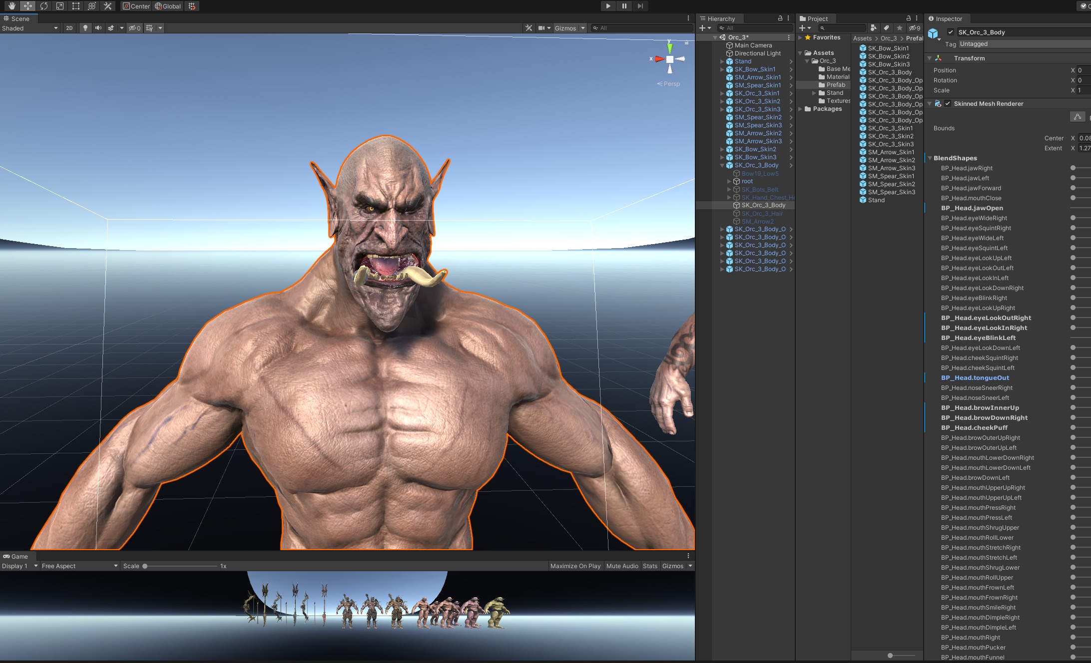 Orc 3 Low-poly 3D model_52