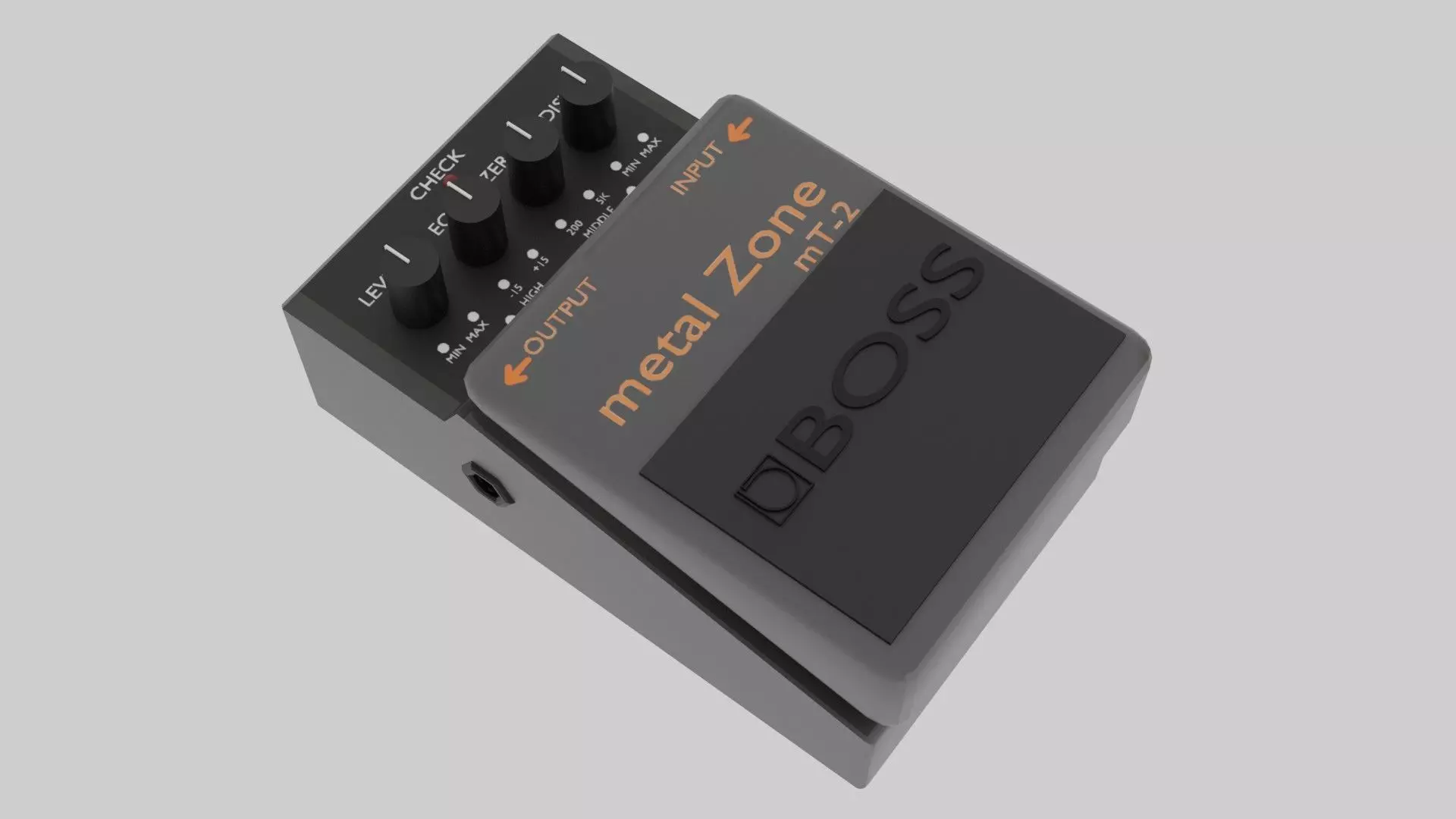 Pedal effect guitar Free 3D model
