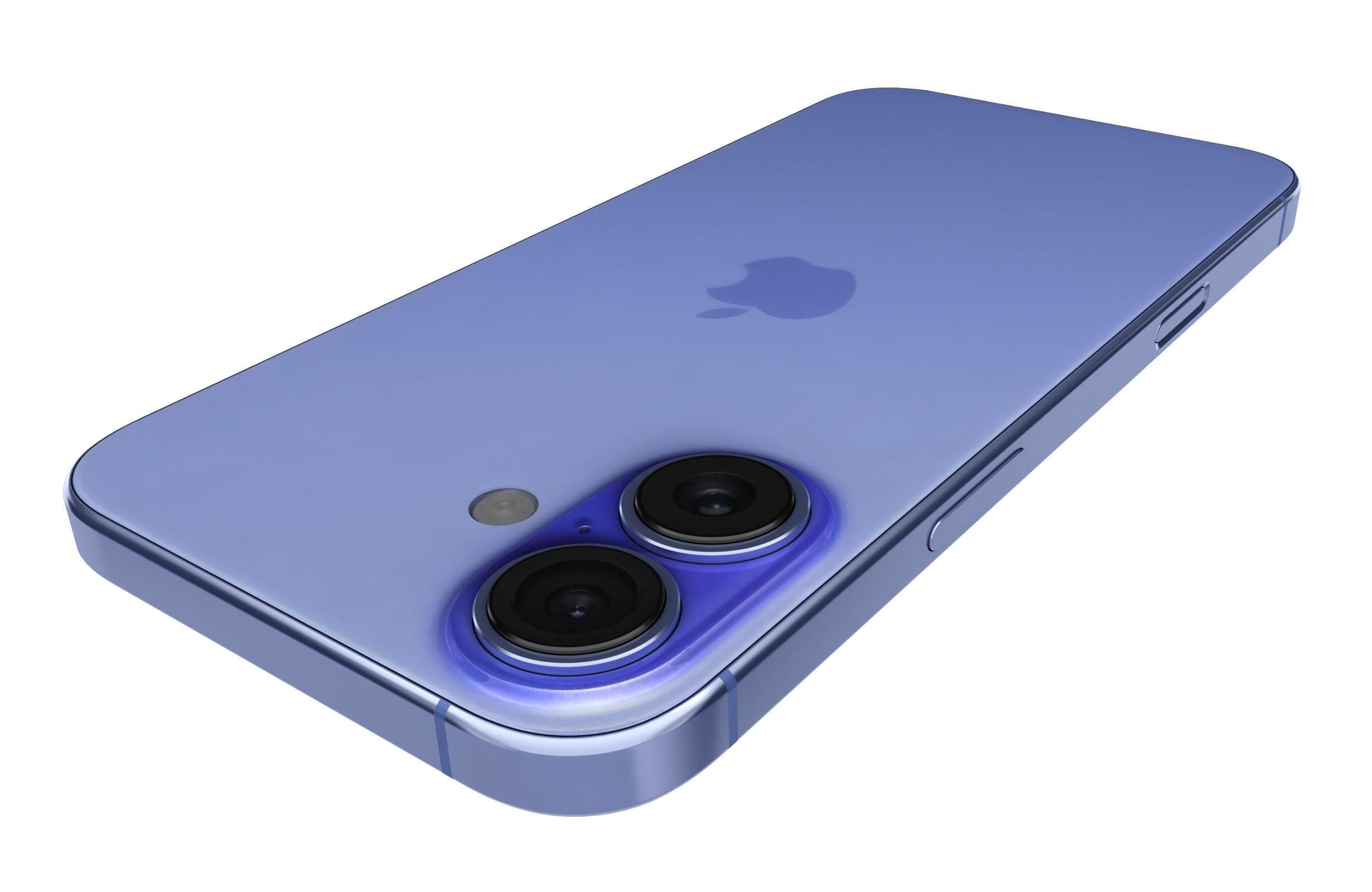 Apple iPhone 16 Ultramarine 3D model_15
