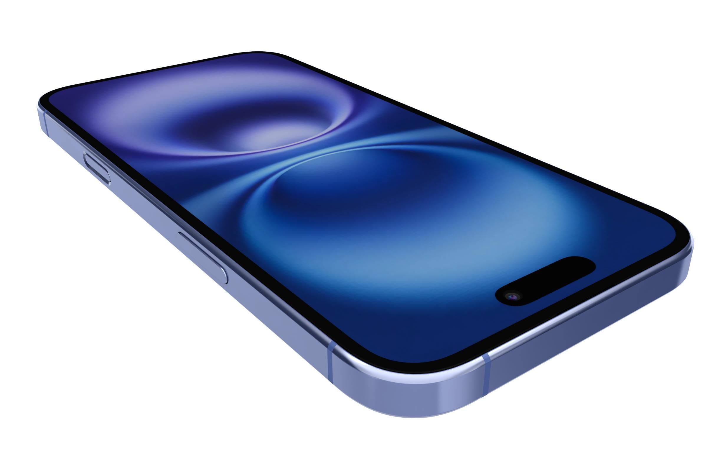 Apple iPhone 16 Ultramarine 3D model_13