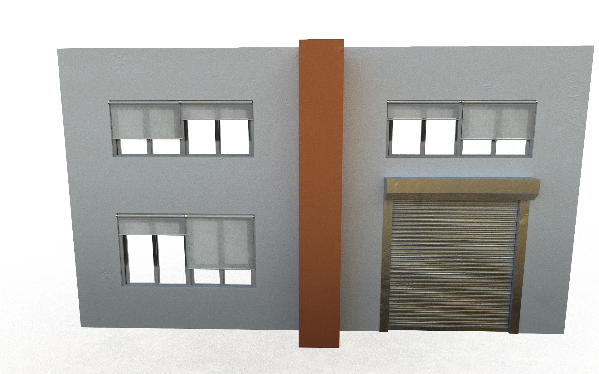 Factory-splicable wall assemblies 3D model_1