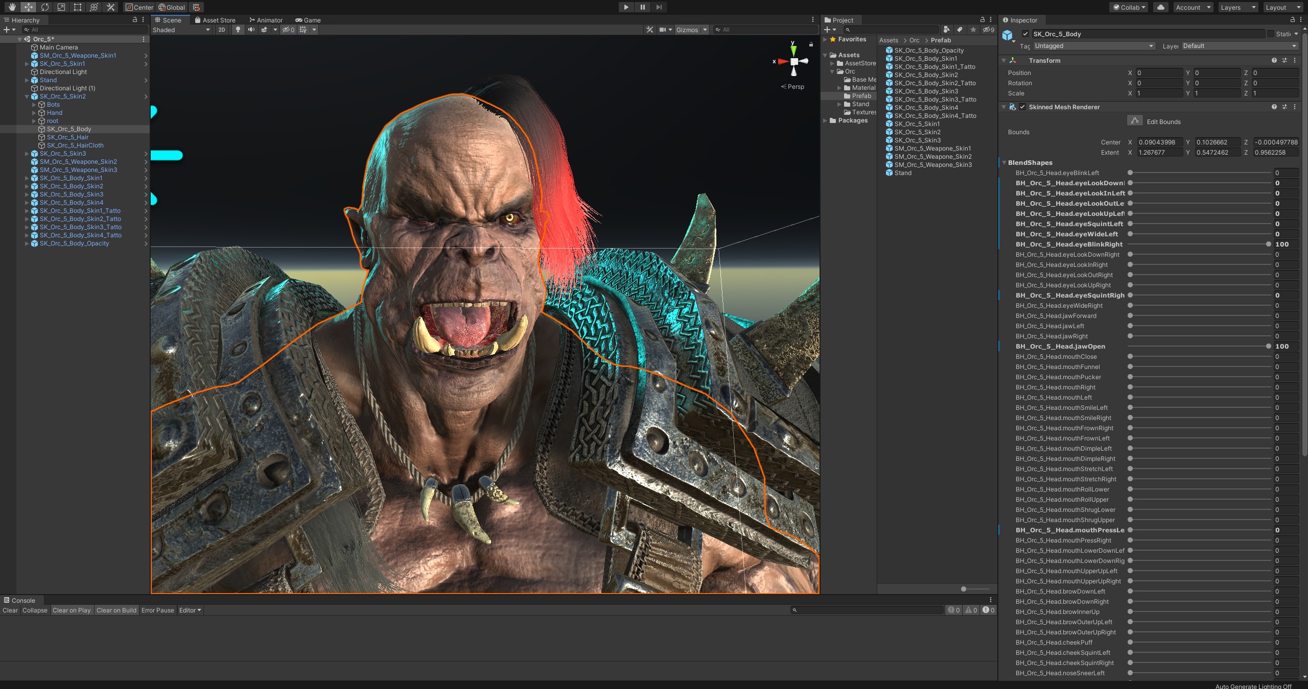 Orc 5 Low-poly 3D model_33
